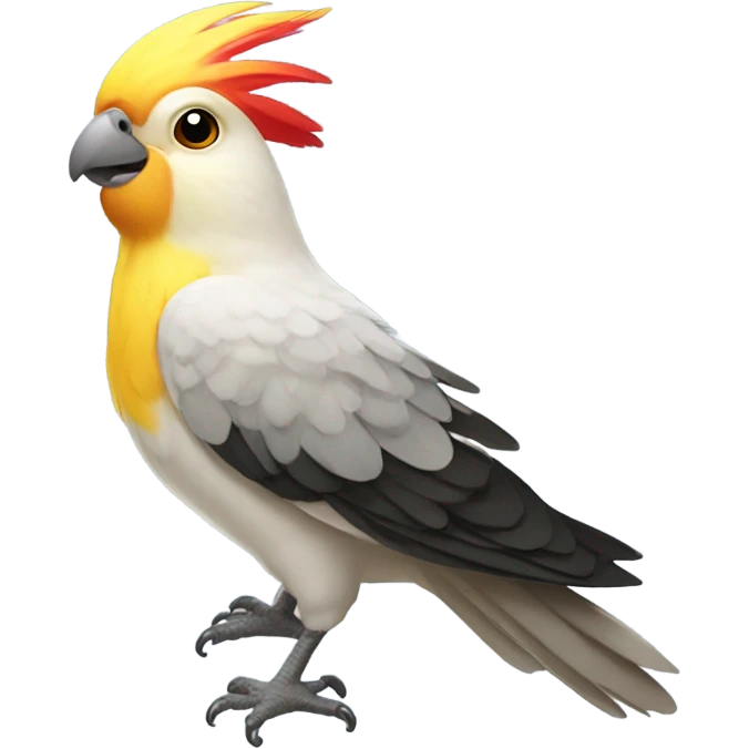cockatiel bird happy emoji