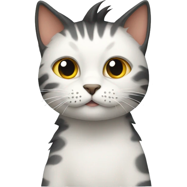 Cat with mohawk emoji