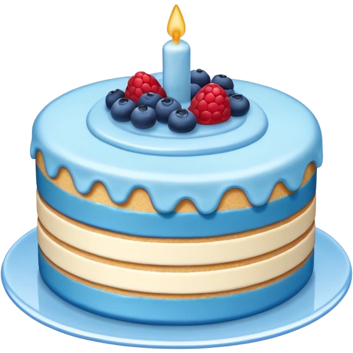 blue dessert emoji