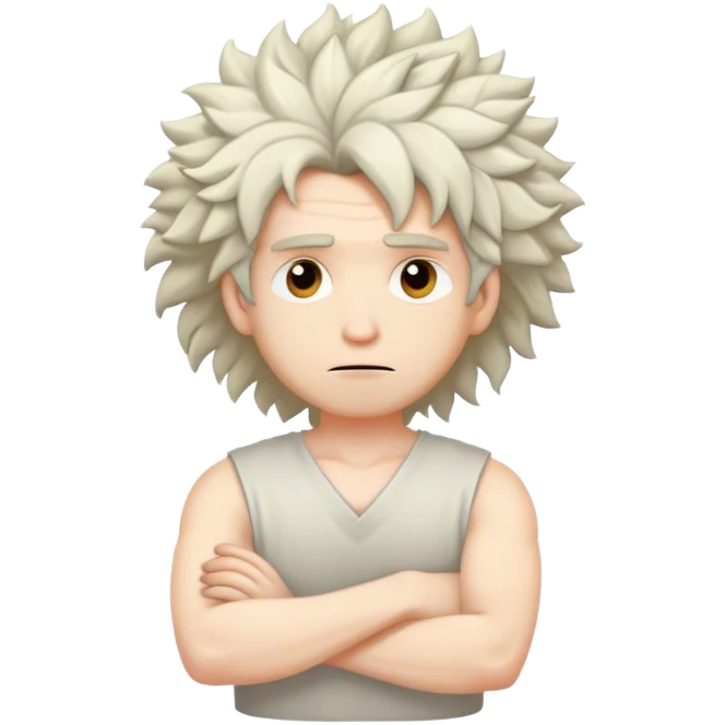 Mad man with folded arms emoji