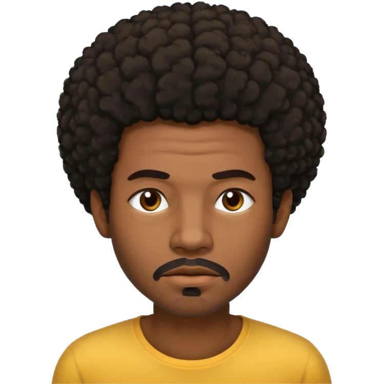 hombre afroamericano cansado   emoji