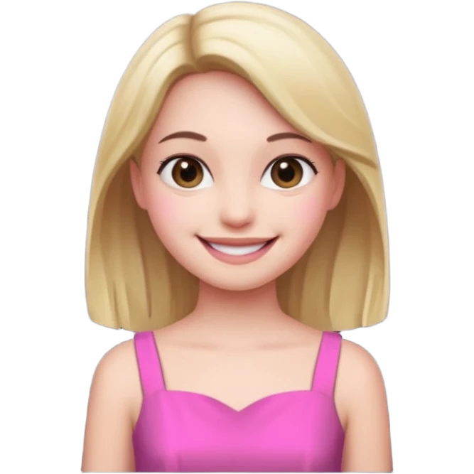 pink girly framed photo of a girl emoji