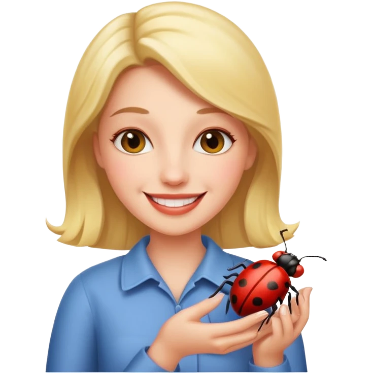 Woman love bug emoji
