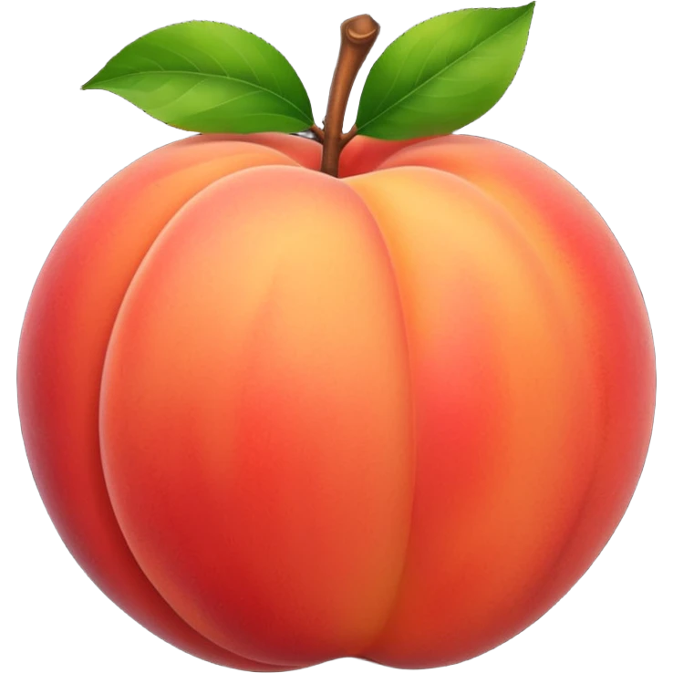 Peach slap hard red emoji