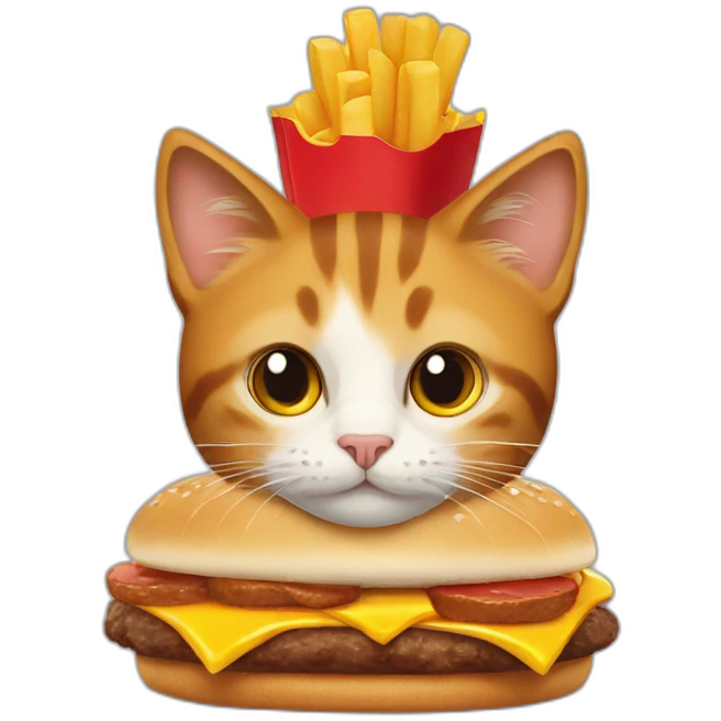 Cat McDonald's emoji
