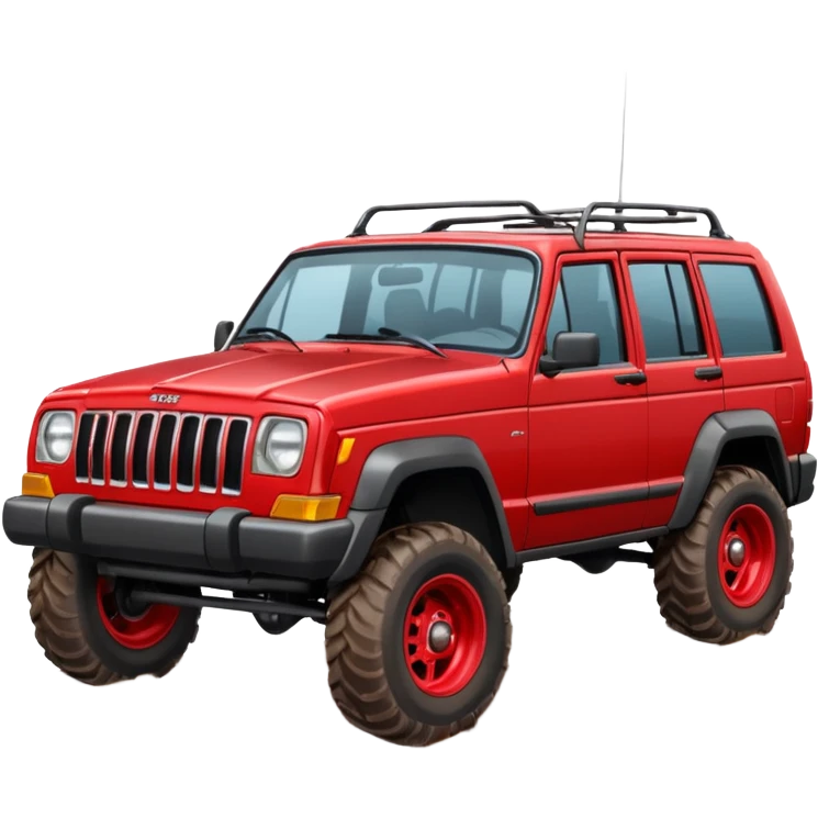 Jeep Cherokee red emoji