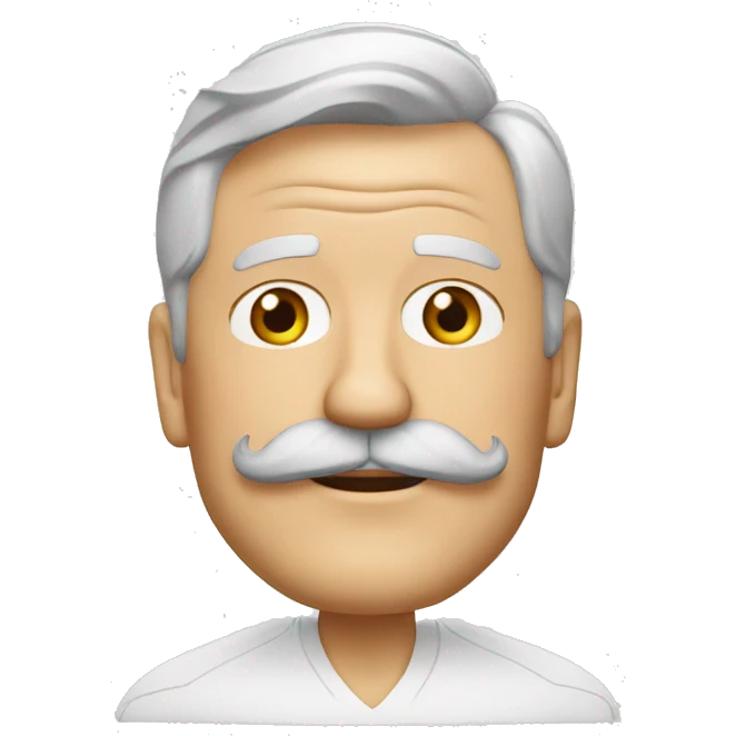Kansas City chiefs coach white older man with mustache emoji