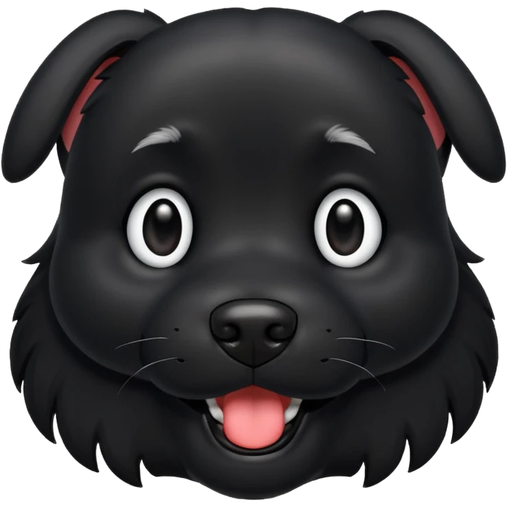 perro negro emoji