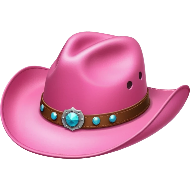 pink cowgirl hat emoji