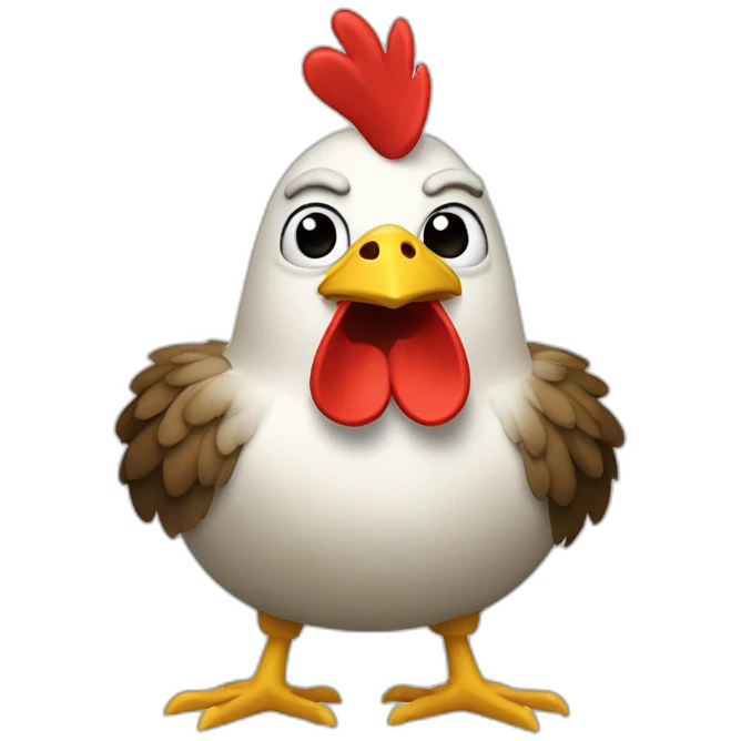 hen-with-bomb emoji