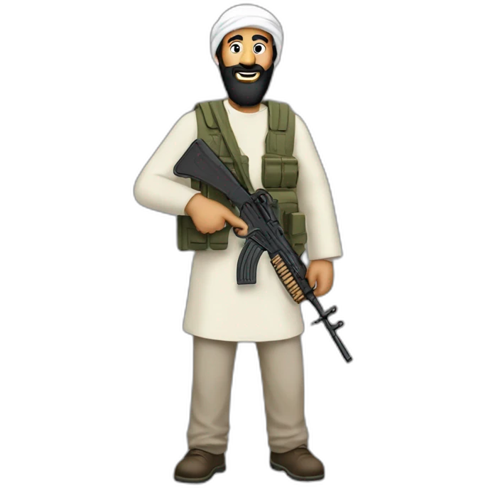 Ben laden avec un ak47 emoji