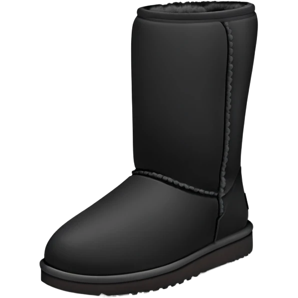 super realistic short black uggs emoji