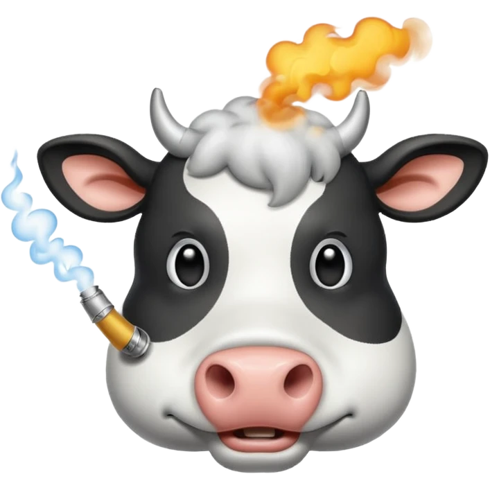 cow smoke weed emoji