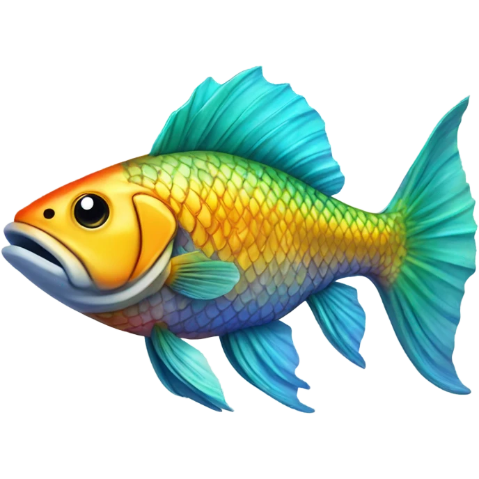 Fish with shoes emoji