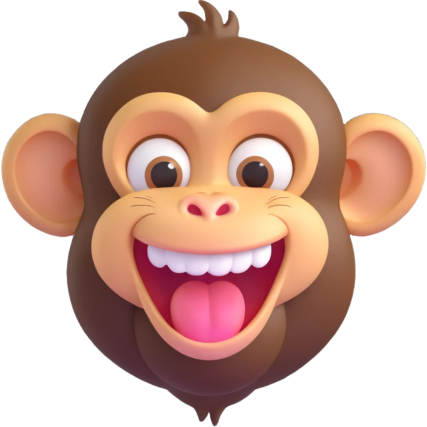 Monkey laugh  emoji