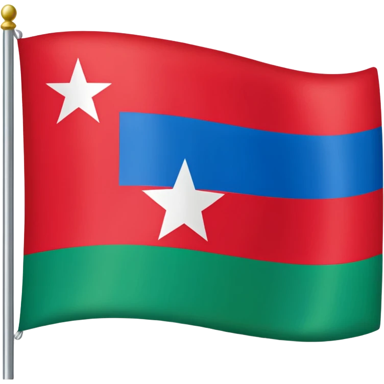  dagestan flag red blue green emoji