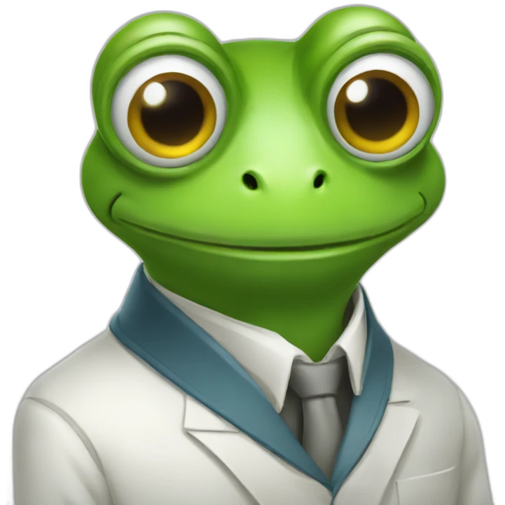 physicist frog emoji