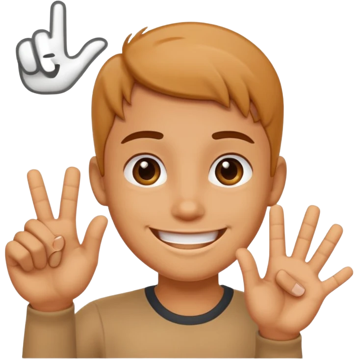 cute cartoon say ok emoji