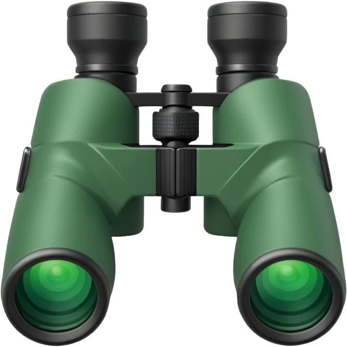 Create the emoji of the binocular make it green emoji