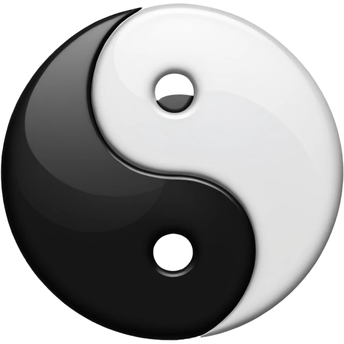 Yin-Yang symbol with sparkles emoji