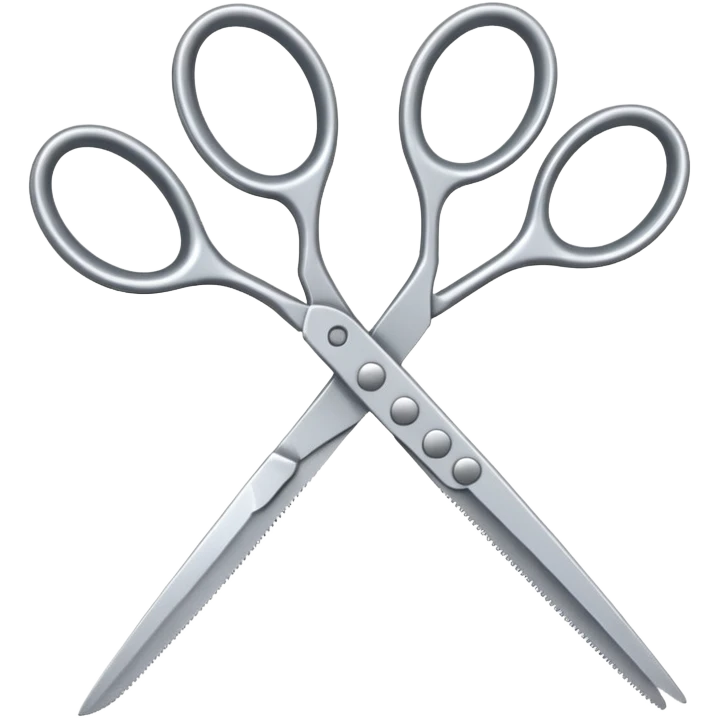 two scissors scissoring emoji