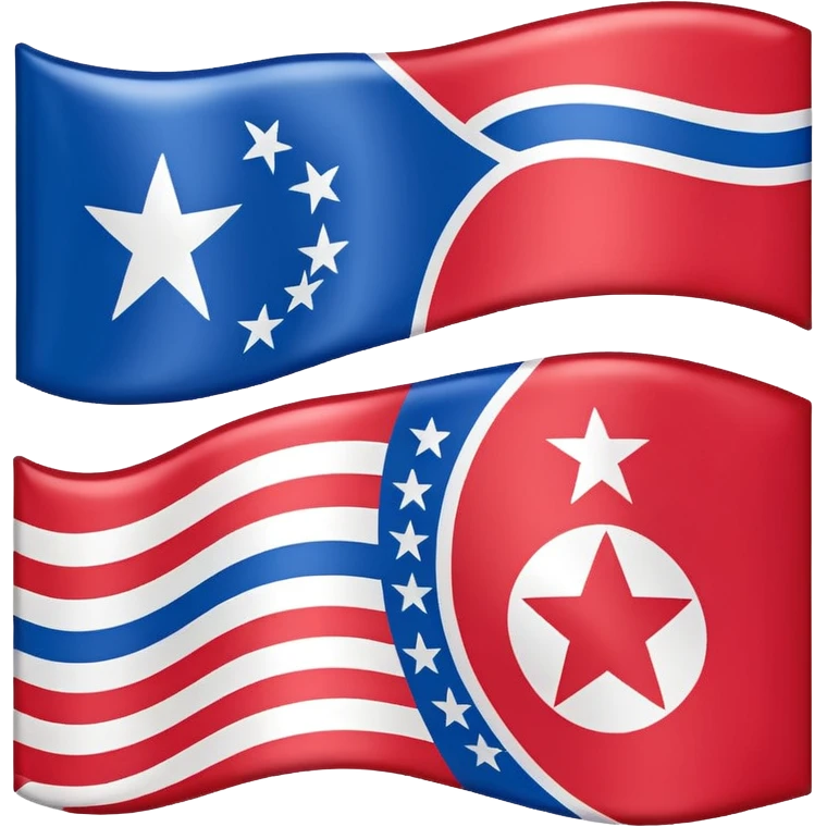 About a emoji flag combination with Puerto Rico + North Korea emoji flag combination flag hack as a flag emoji