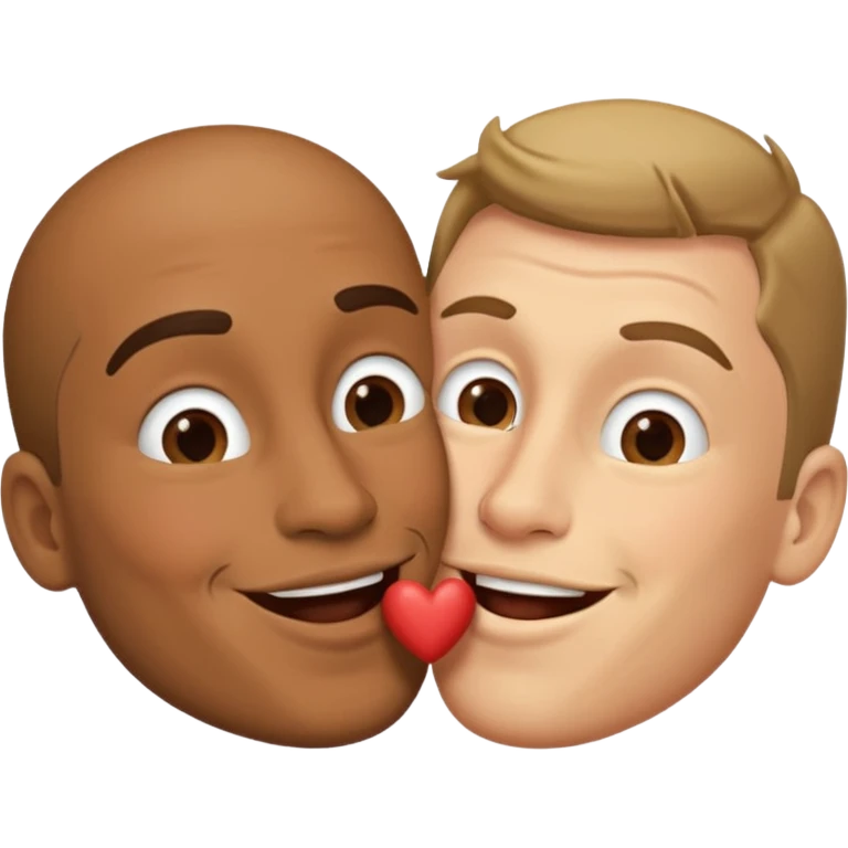 Two men making out  emoji