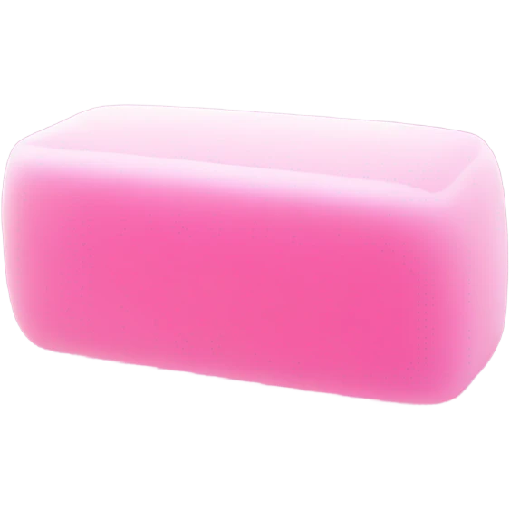 Pink bar of soap with bubbles  emoji