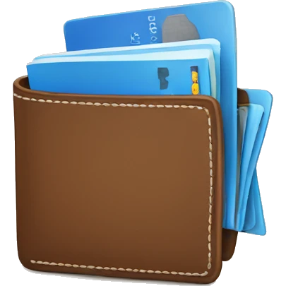wallet made by blue shirts  emoji