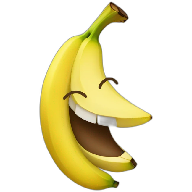 Banane souriante emoji