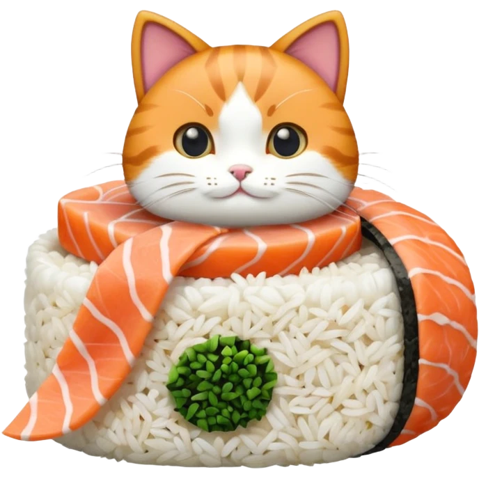 Sushi cat emoji