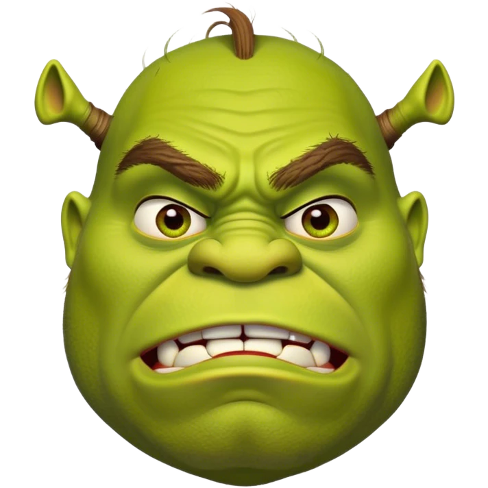 Angry shrek  emoji