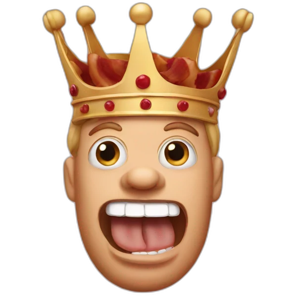 King bacon emoji