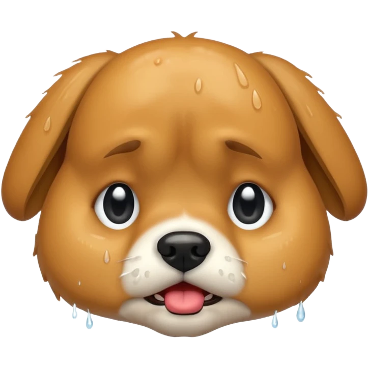Dog crying  emoji