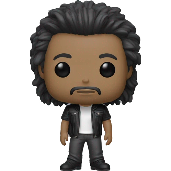 Un chico con cabello con corte Mullet,de tez blanca y ropa estilo old money en estilo funko pop emoji