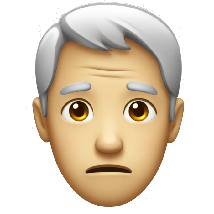 Pleading sad face emoji