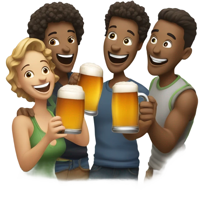 Beers with friends emoji