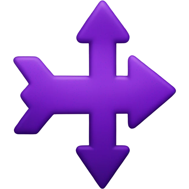 Pointing purple arrow up emoji