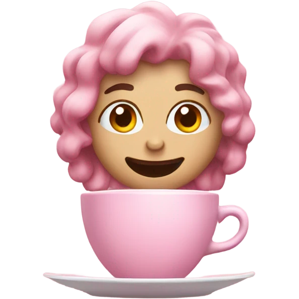Coffe pink emoji