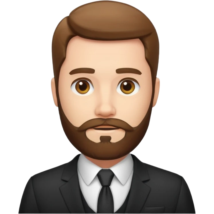 bearded man in a suit emoji