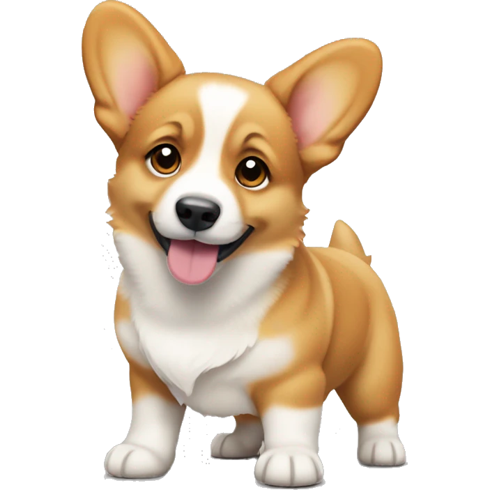 Corgi puppy standing emoji