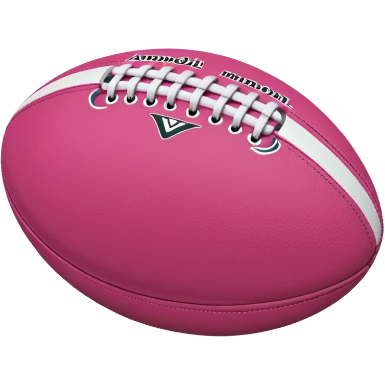 Rugby pink ball emoji