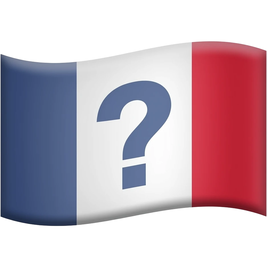 Soru işareti olan bayrak emoji