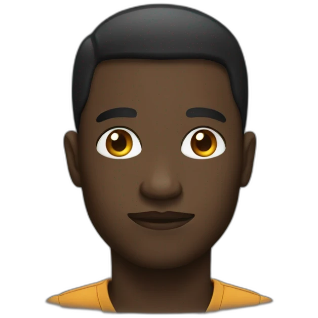 black thinking emoji emoji