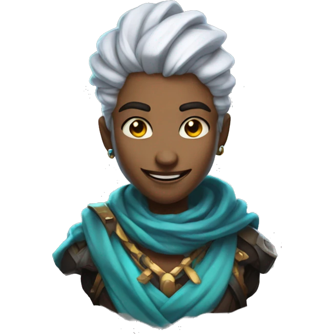 Jinx from the arcane smiling emoji