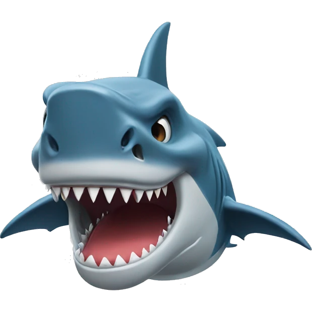 Dragon vs shark emoji