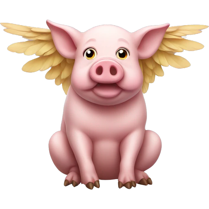 Pig with wings emoji