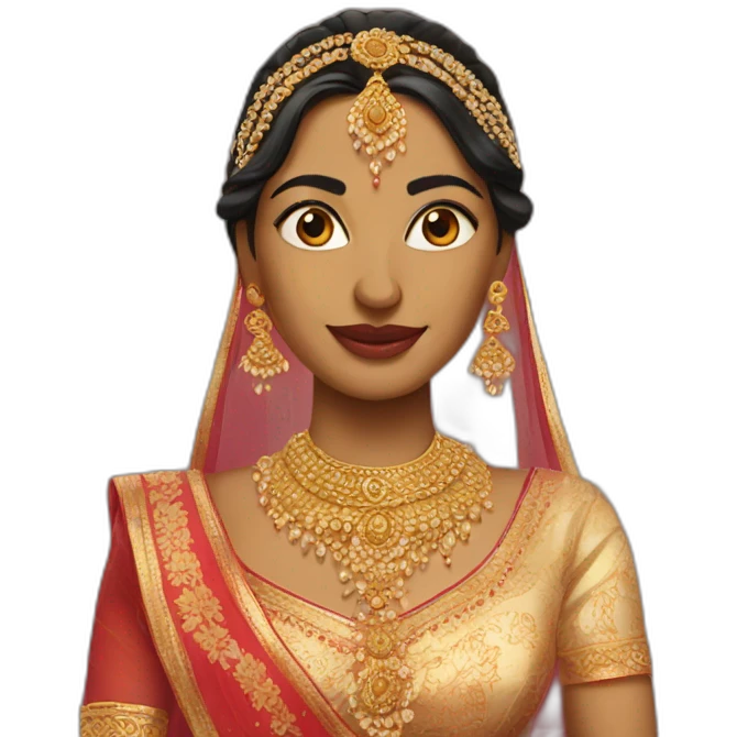 indian bride emoji