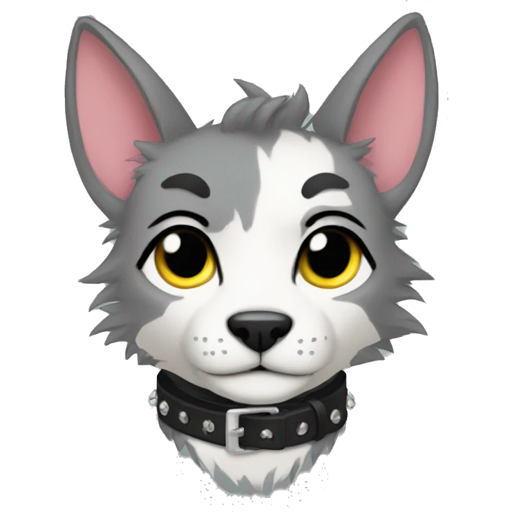 Anthro Punk Fursona Collar  emoji