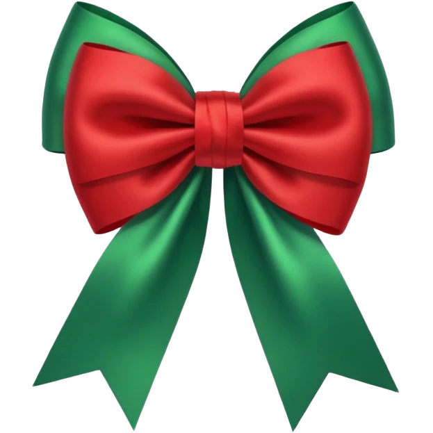Christmas bows emoji
